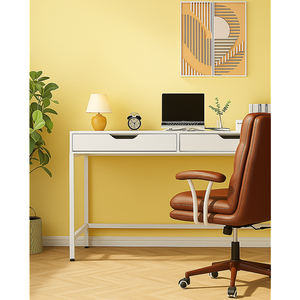 White Computer Desk PC Laptop Table Gaming Desk Home Office Study Furniture 5