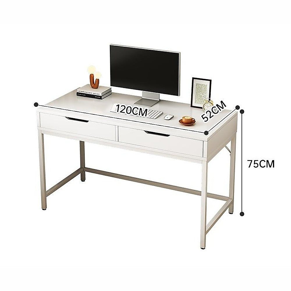 White Computer Desk PC Laptop Table Gaming Desk Home Office Study Furniture 6