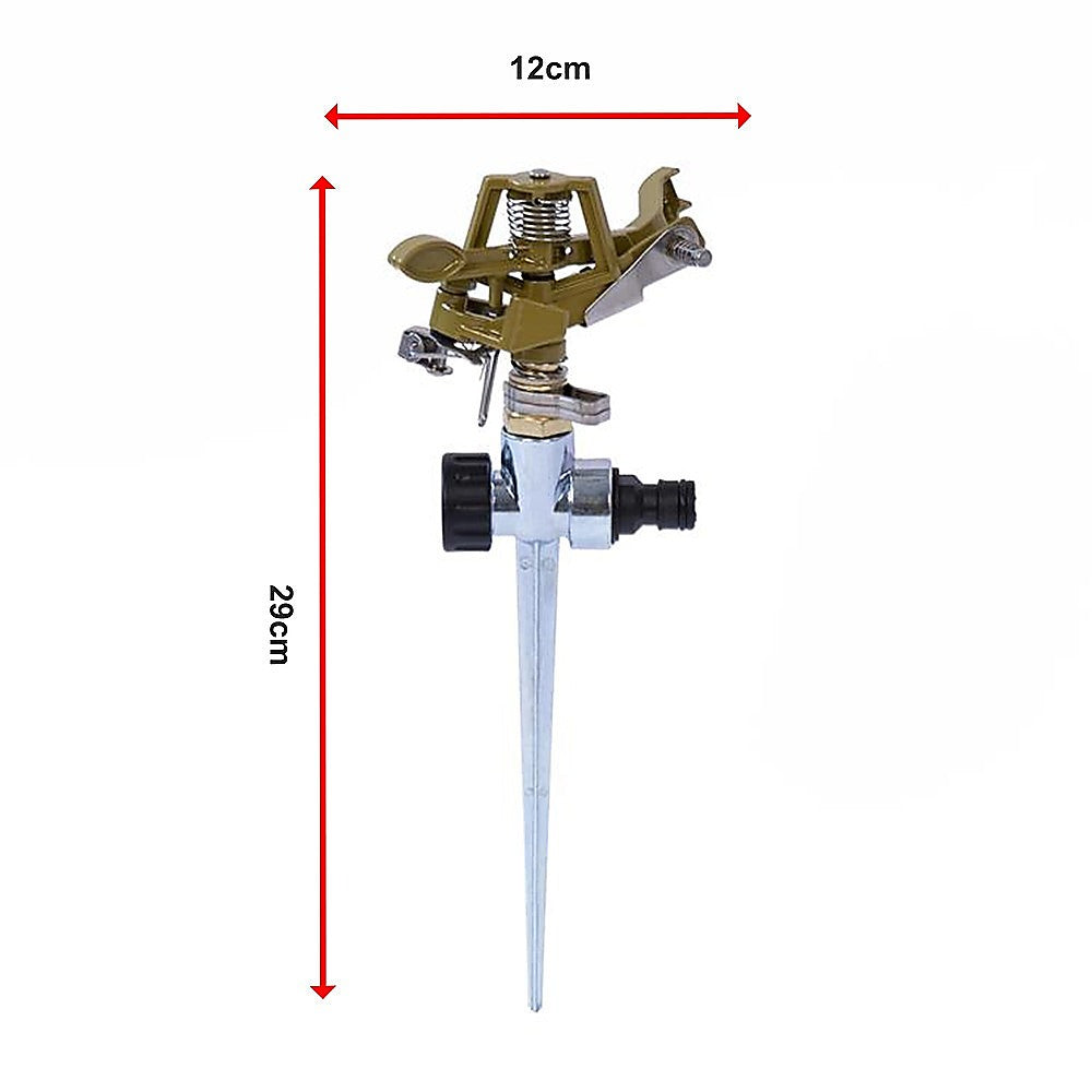 Easy to Install Irrigation Sprinkler 360 Degree Rotating Sprinkler Gun Zinc Alloy Adjustable Rocker Sprinkler 13