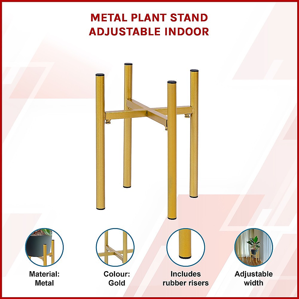 Metal Plant Stand Adjustable Indoor 3