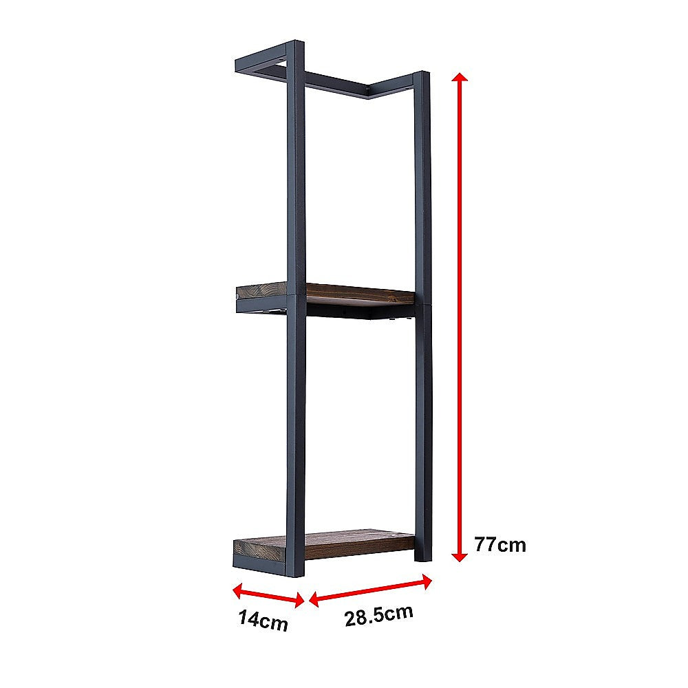 Stylish Bathroom Towel Storage Rack with Wooden Shelves 11