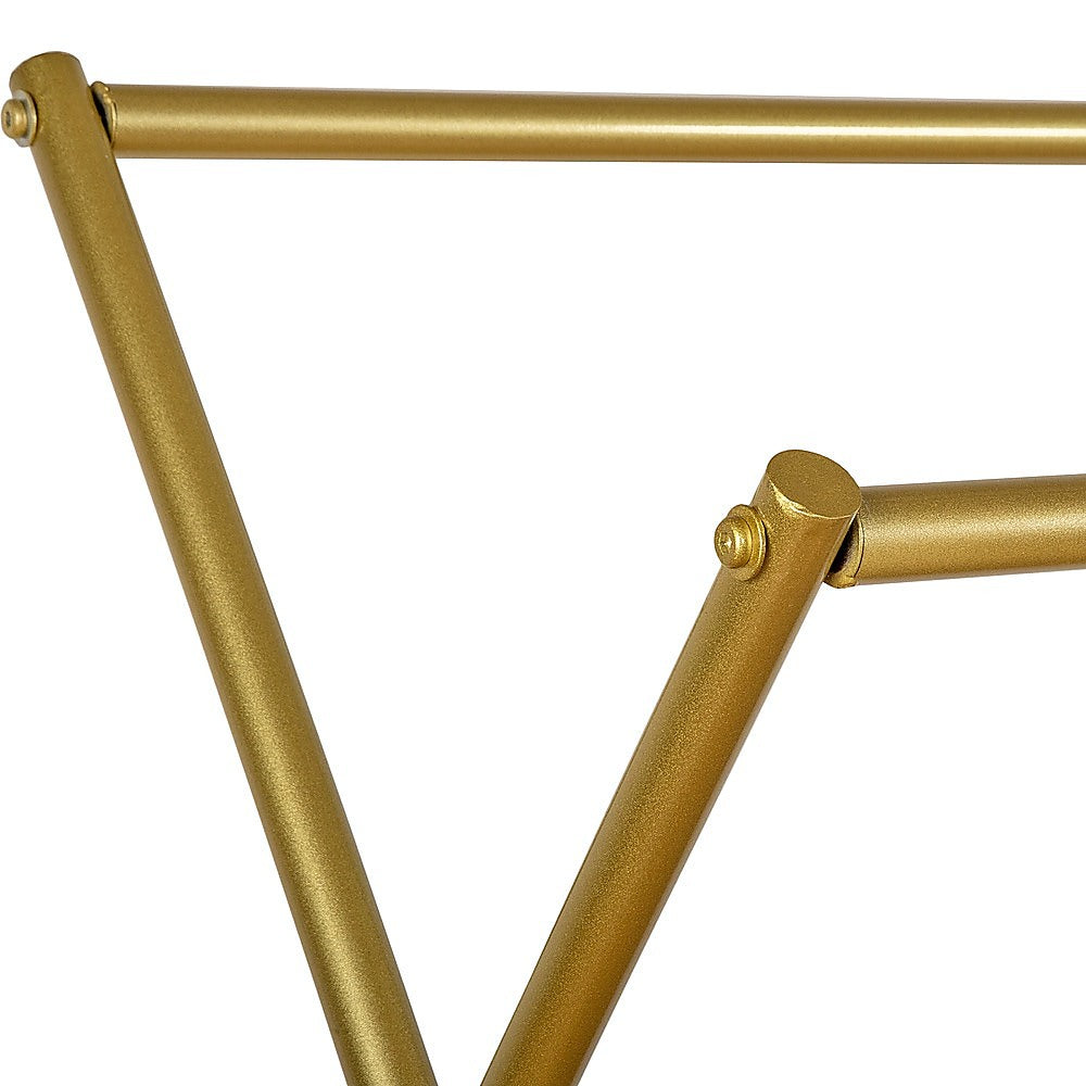 Commercial Clothing Garment Rack Retail Shop in Gold 6