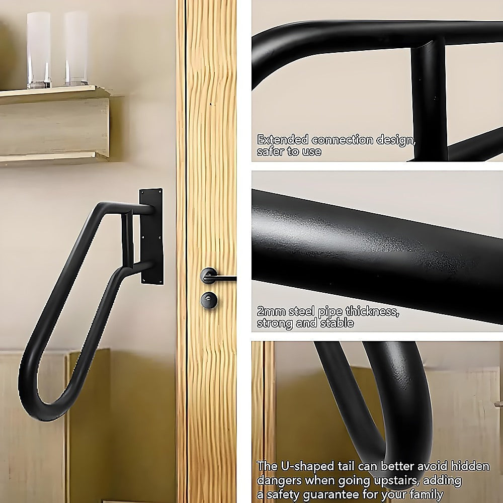 Handrail Steps Railing Outdoor Indoor Metal Rail 3