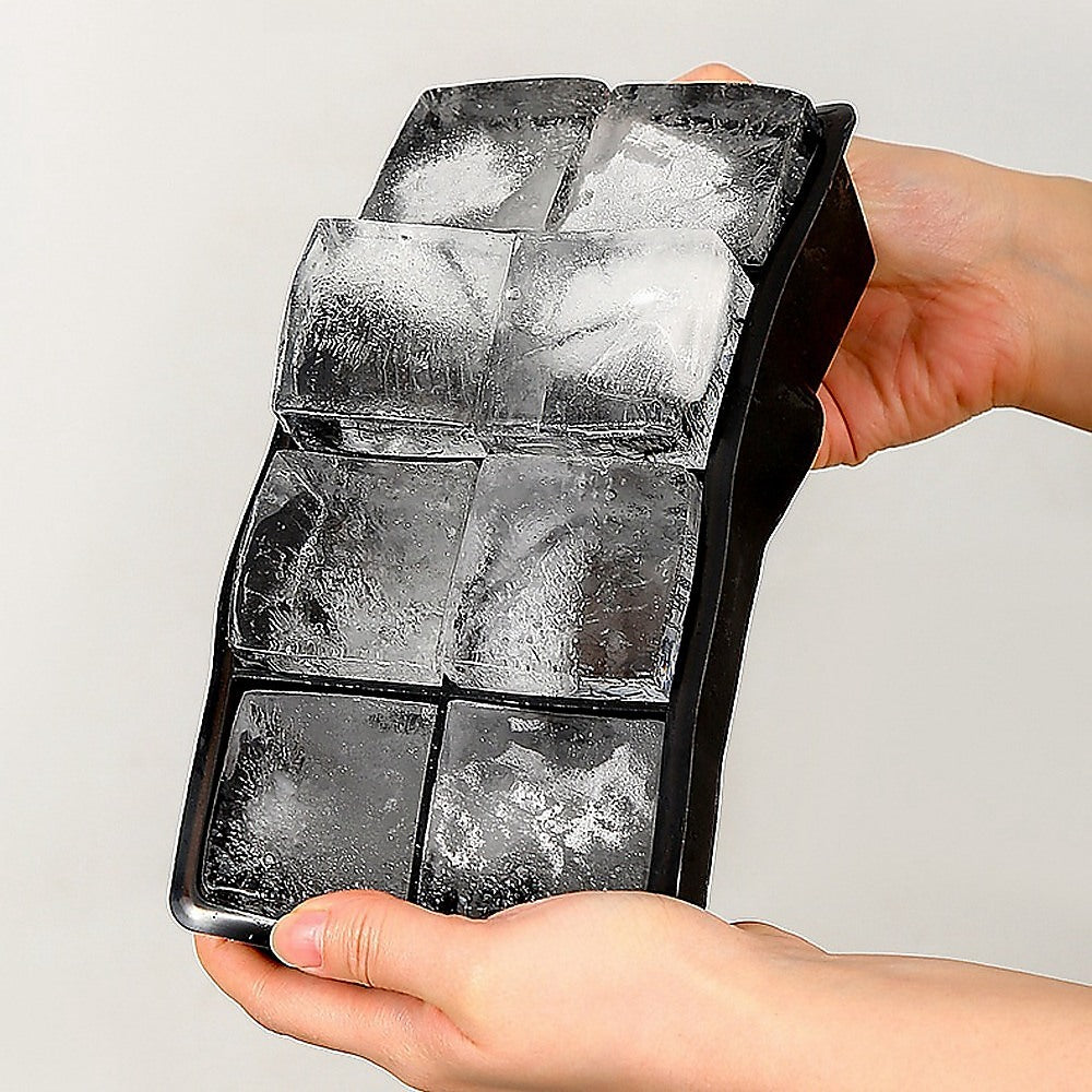 2x Ice Cube Tray Ball Mould Cube Silicone For Whisky Cocktails 4