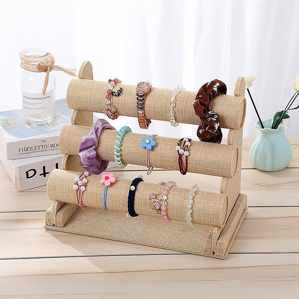 3-Tier Triple Bar Jewellery Display Rack 7