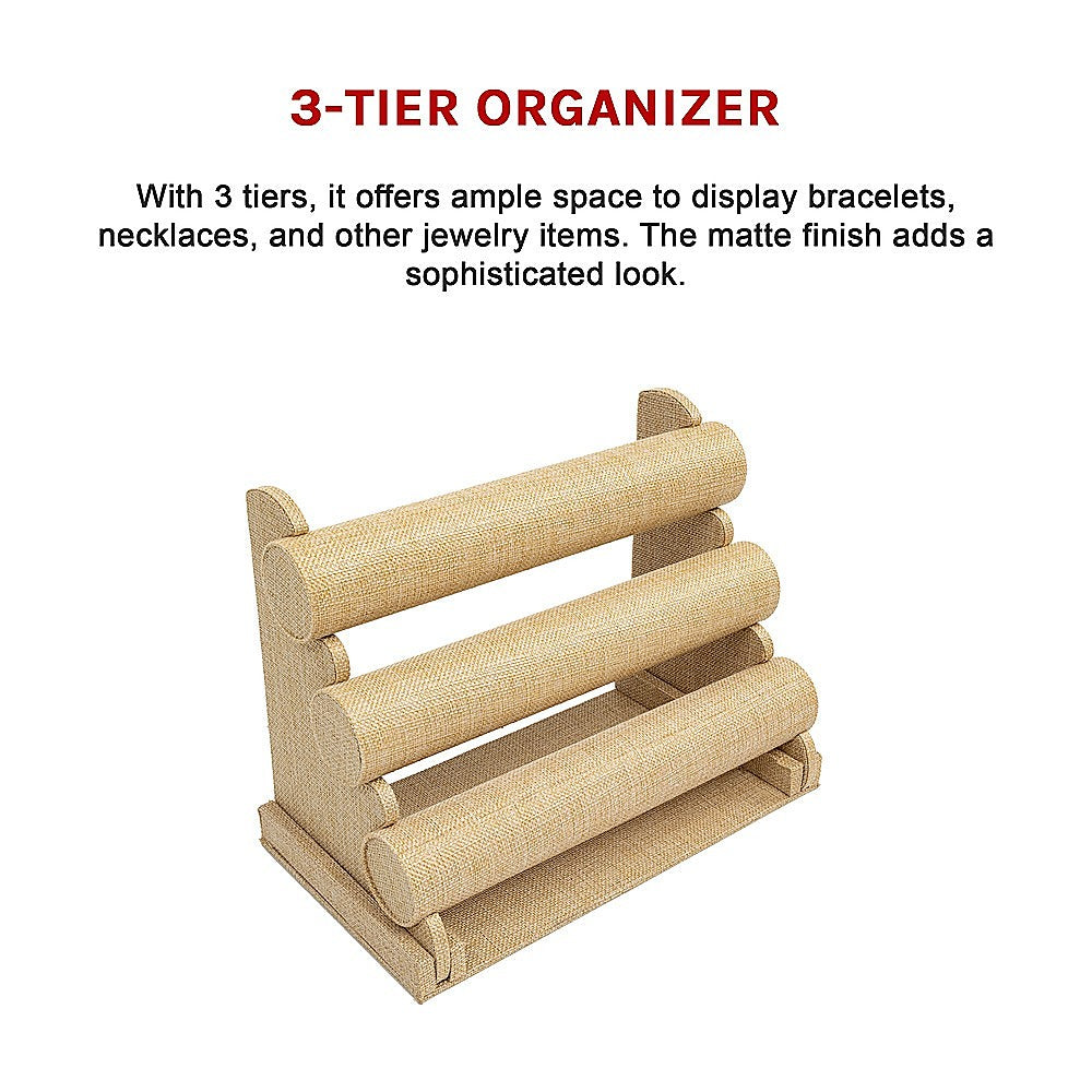 3-Tier Triple Bar Jewellery Display Rack 10
