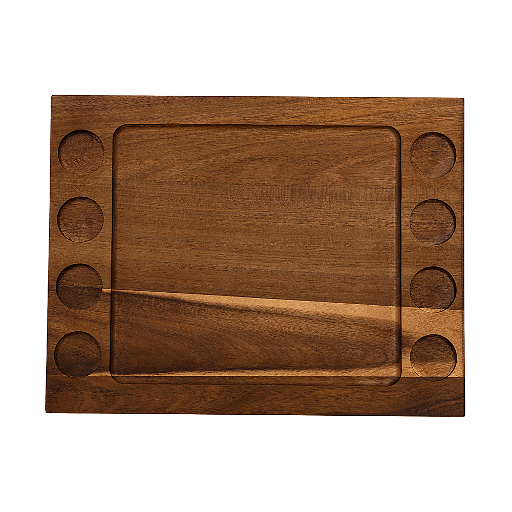 Serving Tray Double Sided Charcuterie Board 8 Sauce Cups Gift 5