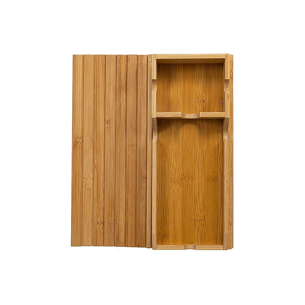 Bamboo Sofa Arm Tray Couch Phone Holder Anti-Slip for Snacks Drinks 5