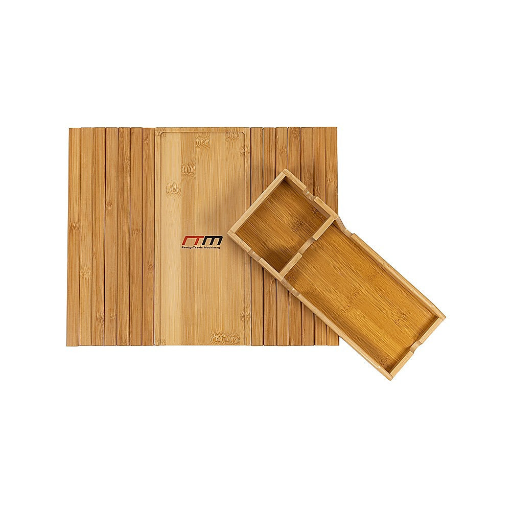 Bamboo Sofa Arm Tray Couch Phone Holder Anti-Slip for Snacks Drinks 7