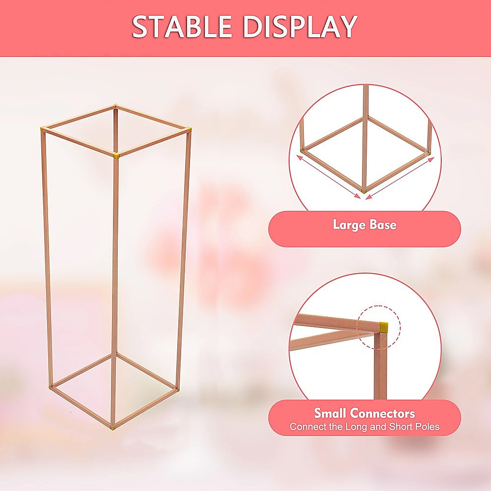 Rose Gold Metal Flower Stand 5