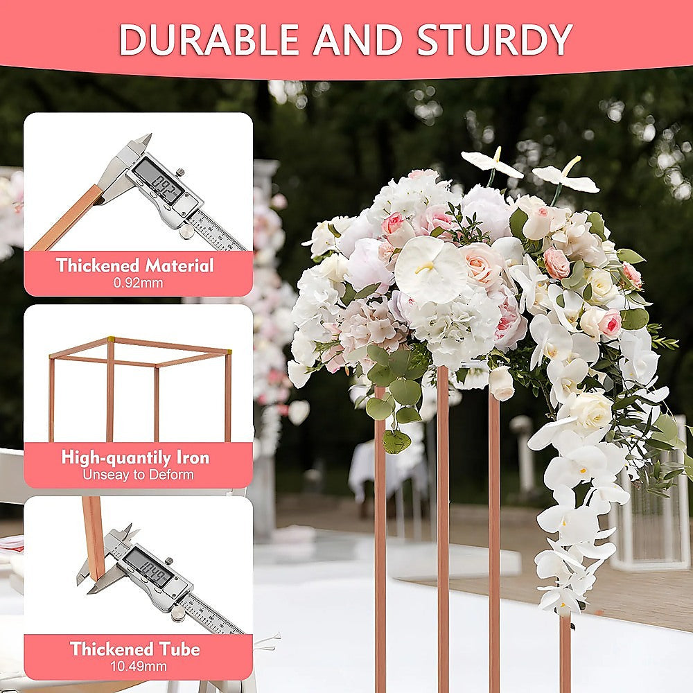 Rose Gold Metal Flower Stand 6