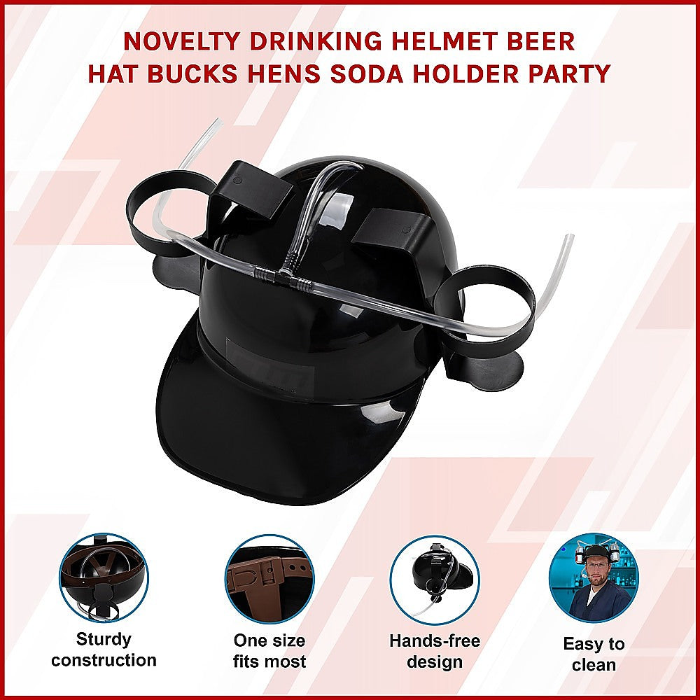 Novelty Drinking Helmet Beer Hat Bucks Hens Soda Holder Party 3
