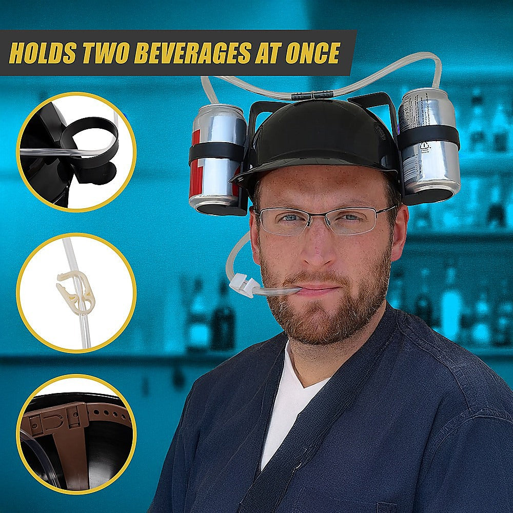 Novelty Drinking Helmet Beer Hat Bucks Hens Soda Holder Party 7
