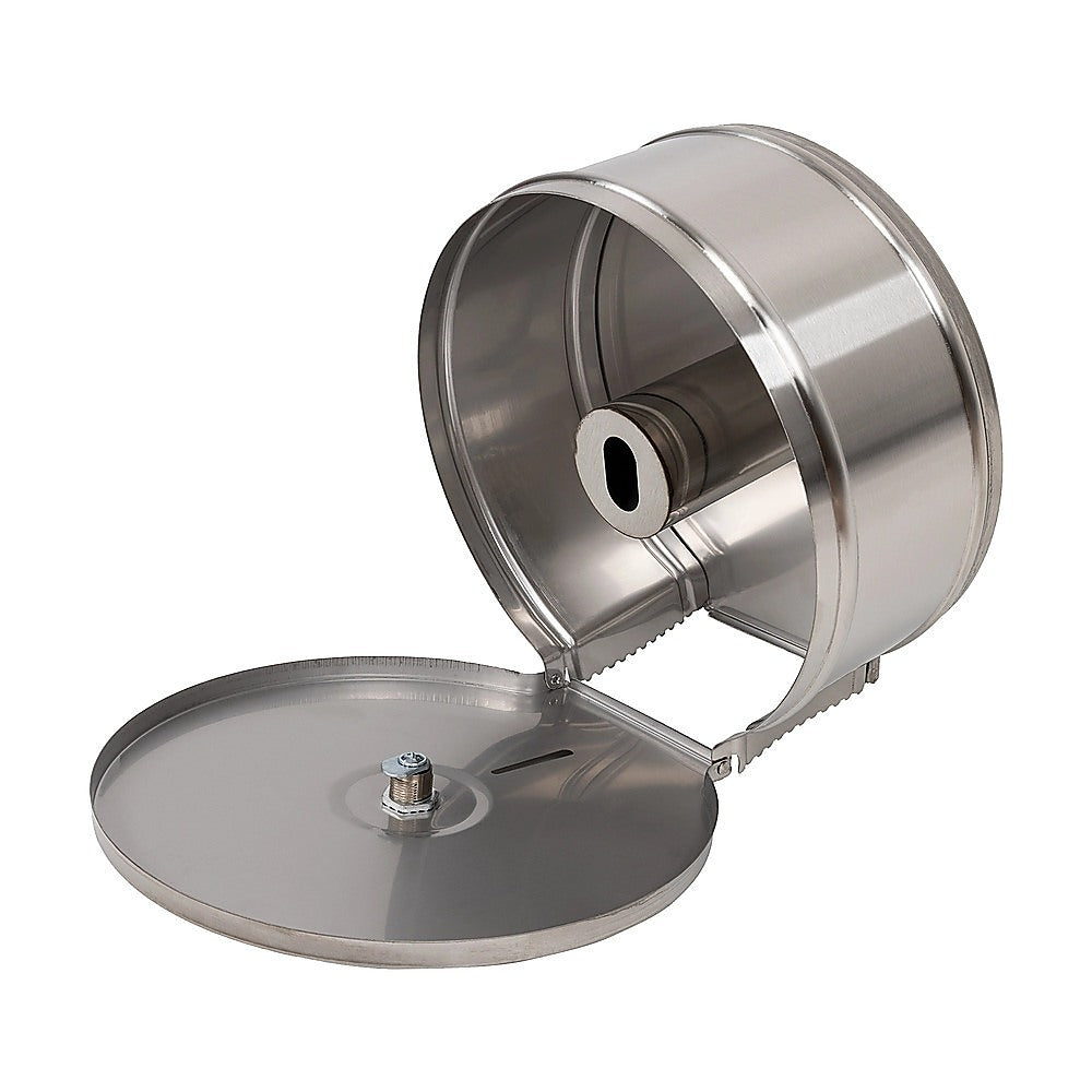 Toilet Paper Towel Dispenser Brushed Stainless Steel Wall-Mounted Bathroom Tissue 7