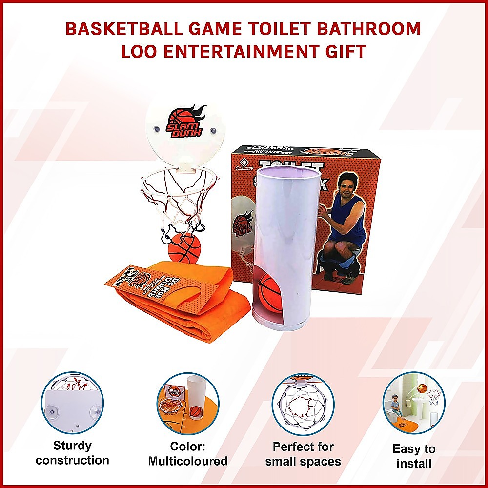 Basketball Game Toilet Bathroom Loo Entertainment Gift 3