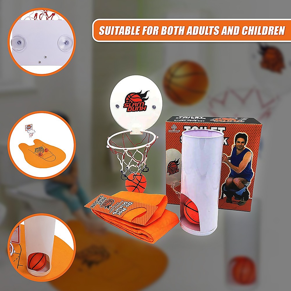Basketball Game Toilet Bathroom Loo Entertainment Gift 4