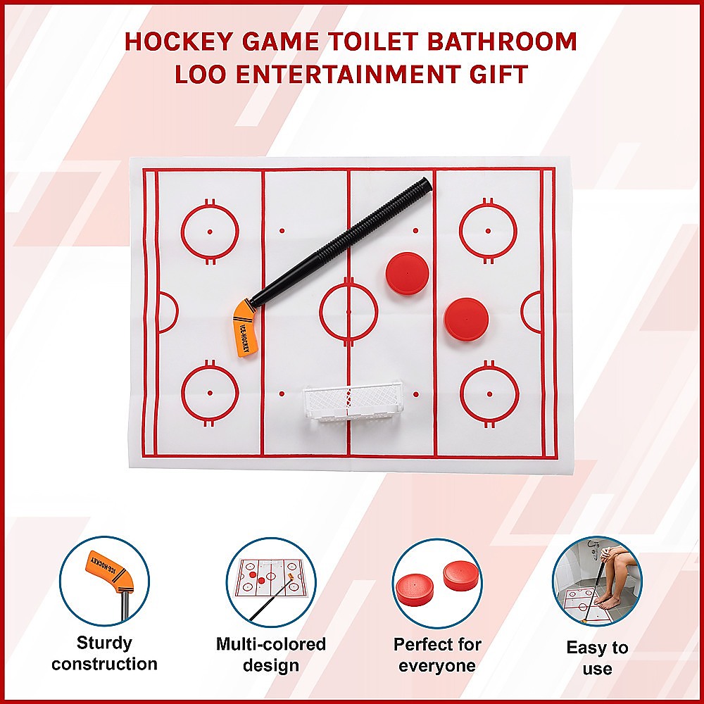 Hockey Game Toilet Bathroom Loo Entertainment Gift 3