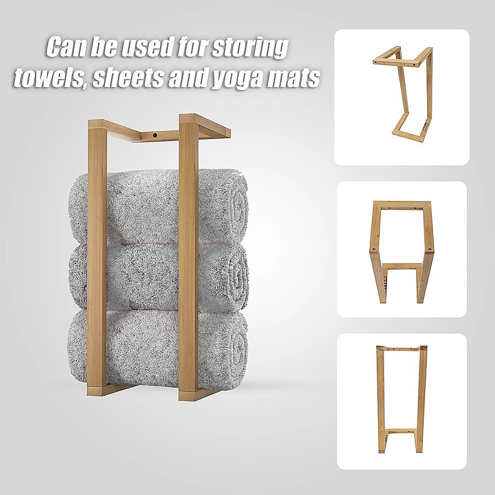 Wall Towel Rack for Rolled Towels Bathroom Storage 8