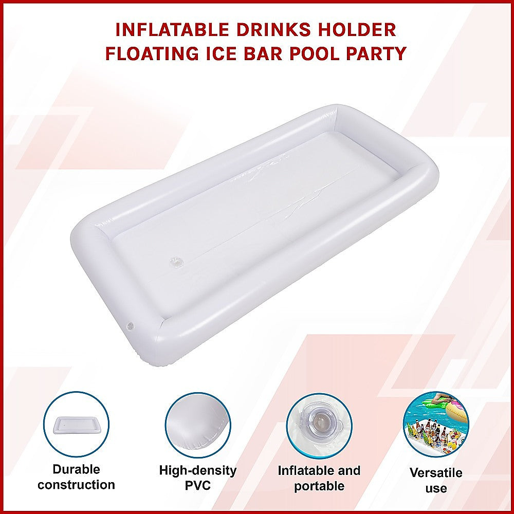 Inflatable Drinks Holder Floating Ice Bar Pool Party 3
