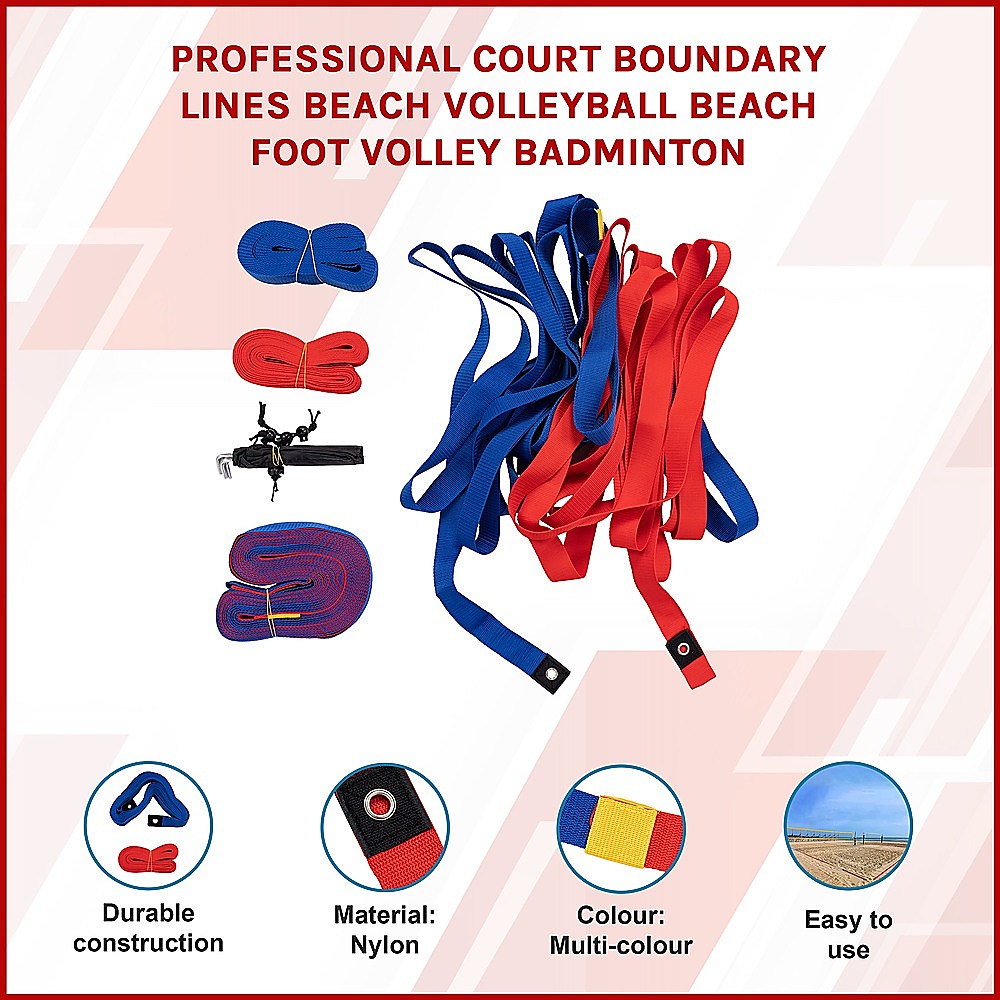Professional Court Boundary Lines Beach Volleyball Beach Foot Volley Badminton 3