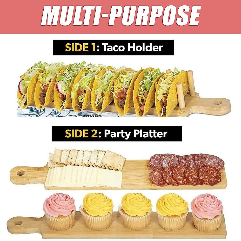 Taco Tray Holder Food Charcuterie Kitchen Gift 6