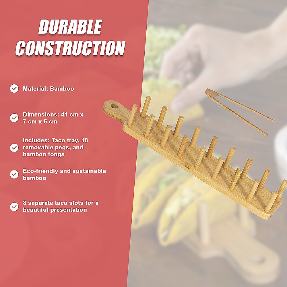 Taco Tray Holder Food Charcuterie Kitchen Gift 9