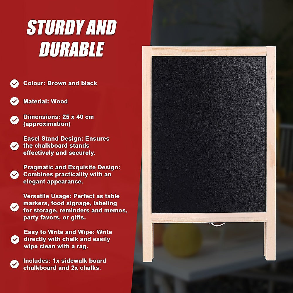 Sidewalk Board Sign Frame Chalkboard Drawing 10