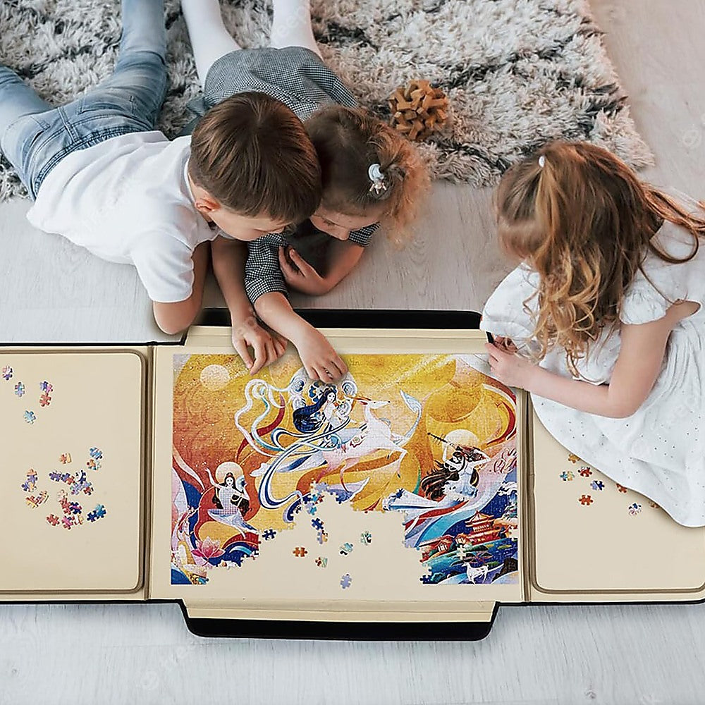 Portable Jigsaw 1000 Pieces Board Puzzle Storage Carry Safe Case Carrier 5