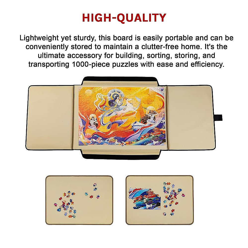 Portable Jigsaw 1000 Pieces Board Puzzle Storage Carry Safe Case Carrier 11