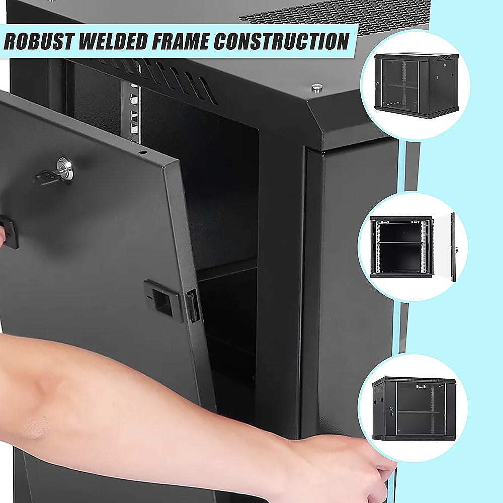 9U Wall Mount Network Server Rack Cabinet Enclosure 9