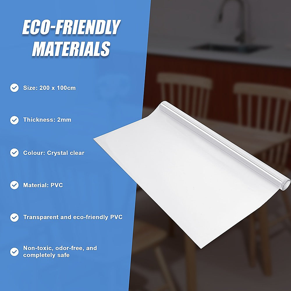 PVC Tablecloth Clear Plastic Cover Protector Mat 14