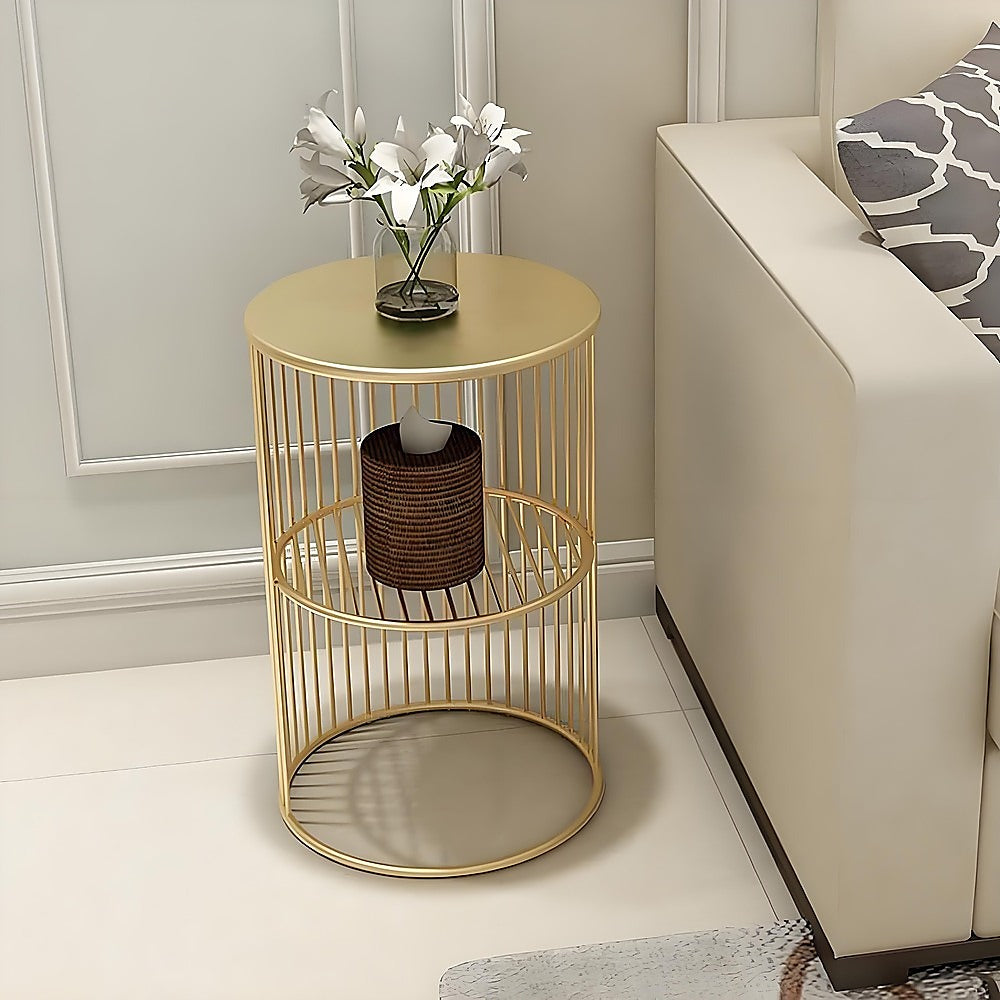 Round Side Table Bedside Bedroom Lounge Furniture 3