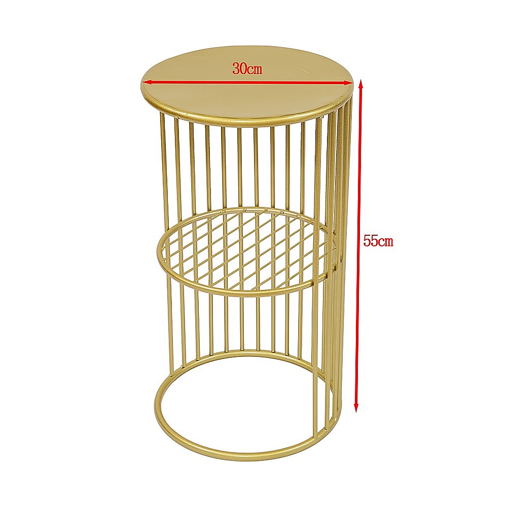 Round Side Table Bedside Bedroom Lounge Furniture 7