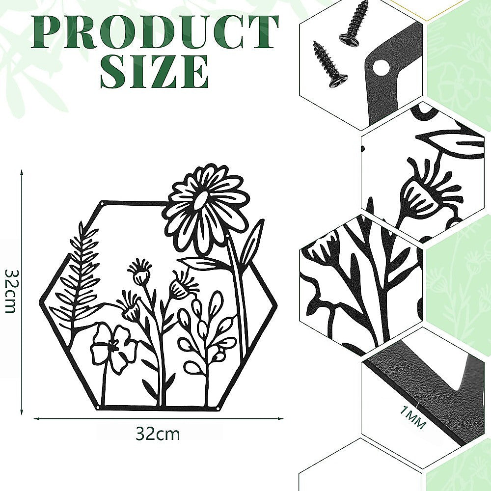 3pc Metal Art Wall Decor 6