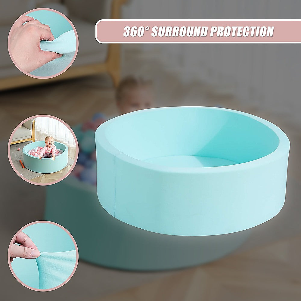 Round Ball Pit Playpen Enclosure Blue 9