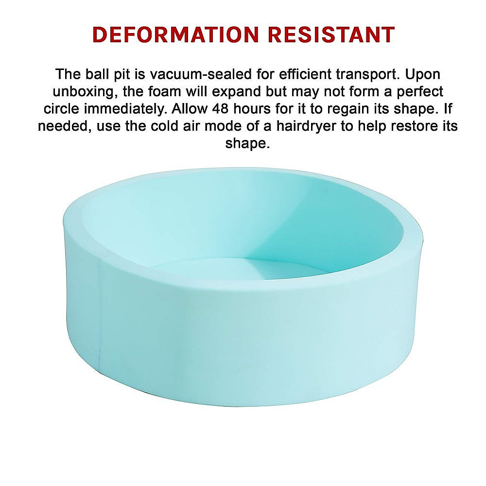 Round Ball Pit Playpen Enclosure Blue 12