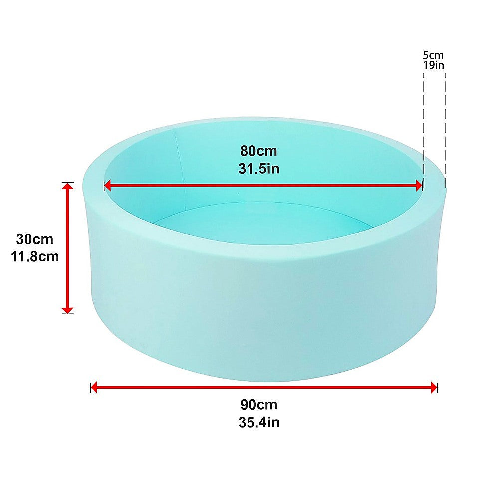 Round Ball Pit Playpen Enclosure Blue 13