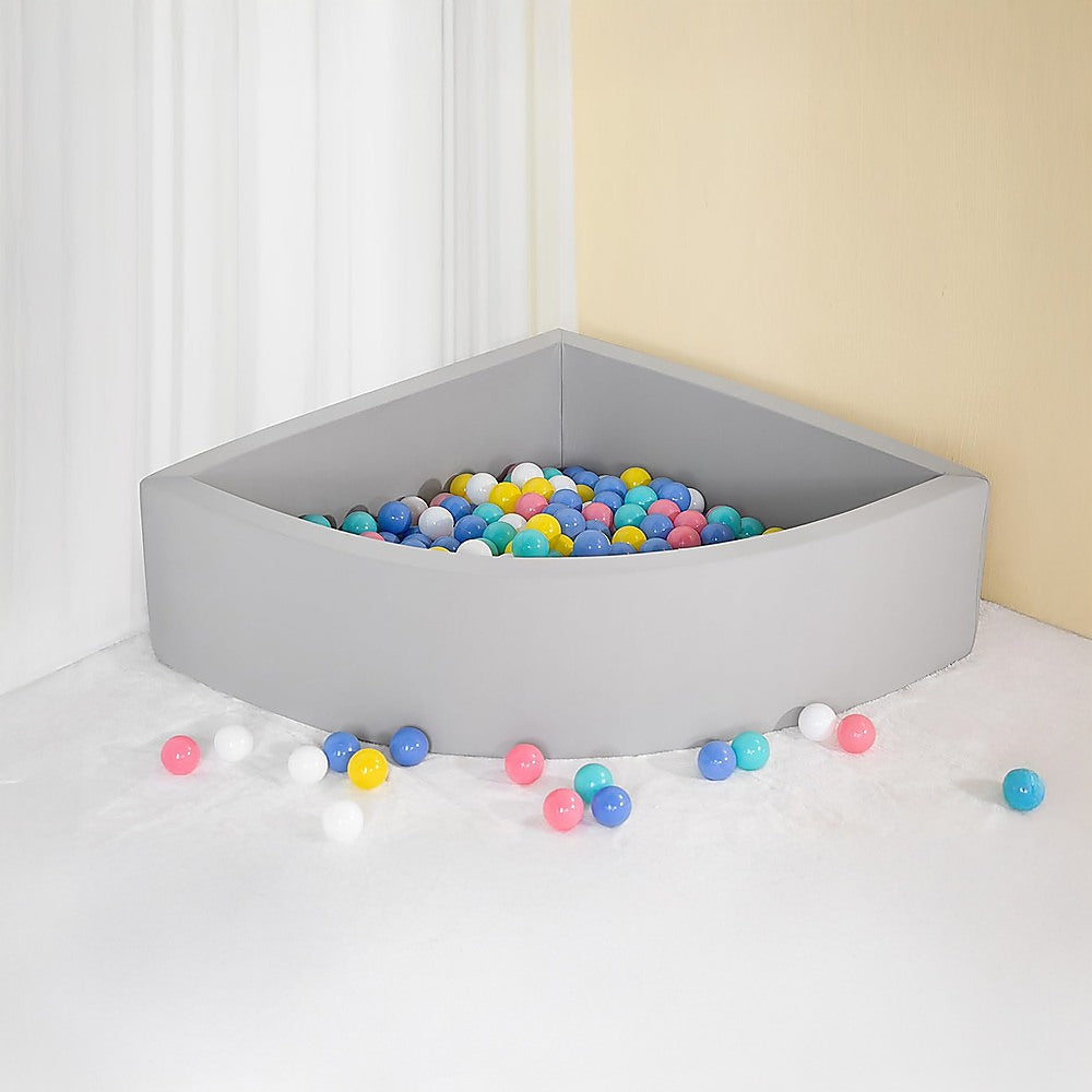 Corner Ball Pit Playpen Enclosure Grey 8