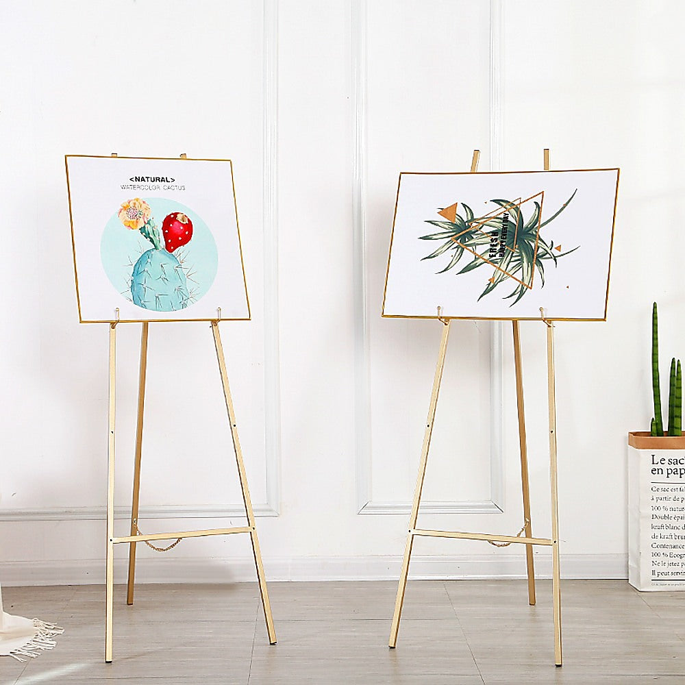 Easel Tripod Metal Painting Wedding Photo Frame Display Bracket Advertising 6