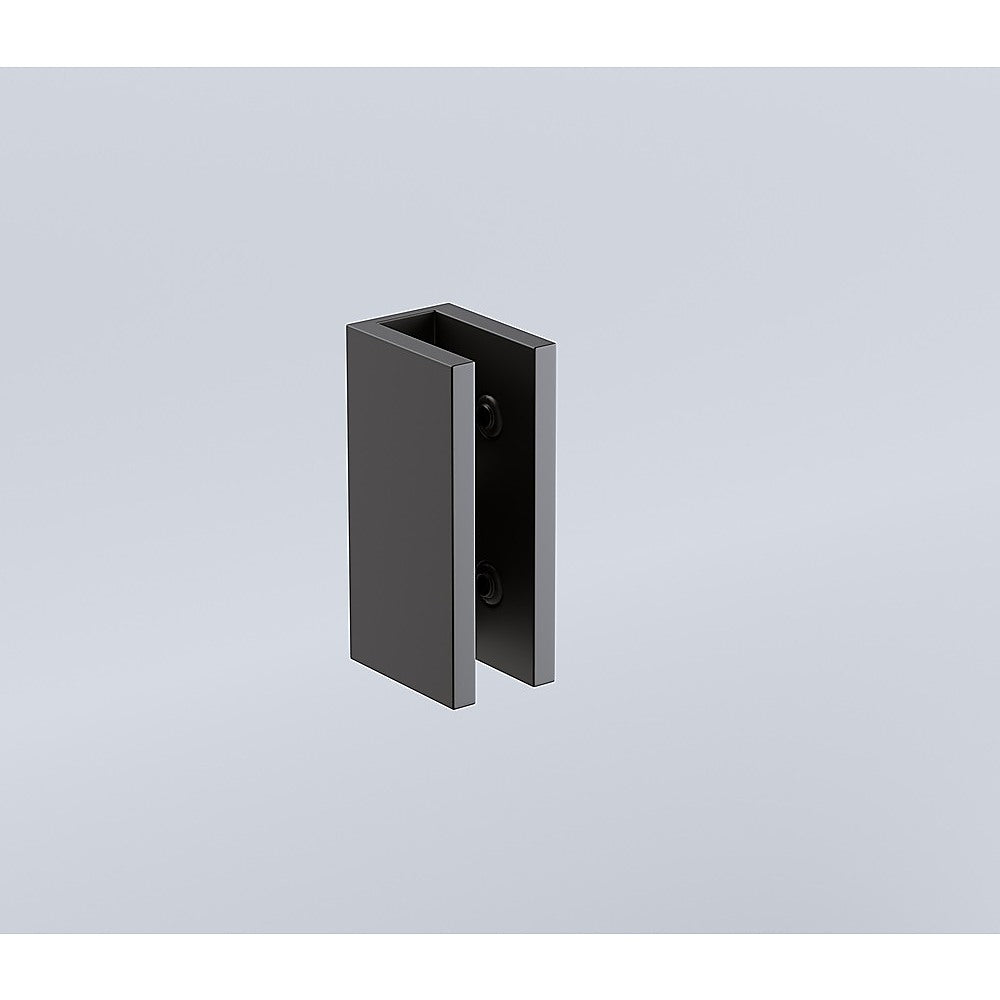 70x200cm Glass Shower Screen with Black Wall U-Brackets 7