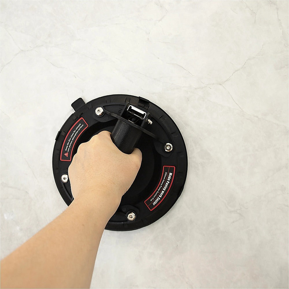 2x20cm 500kg Vacuum Suction Cup Glass Lifter Granite Sucker Pump Lift Heavy Duty 6