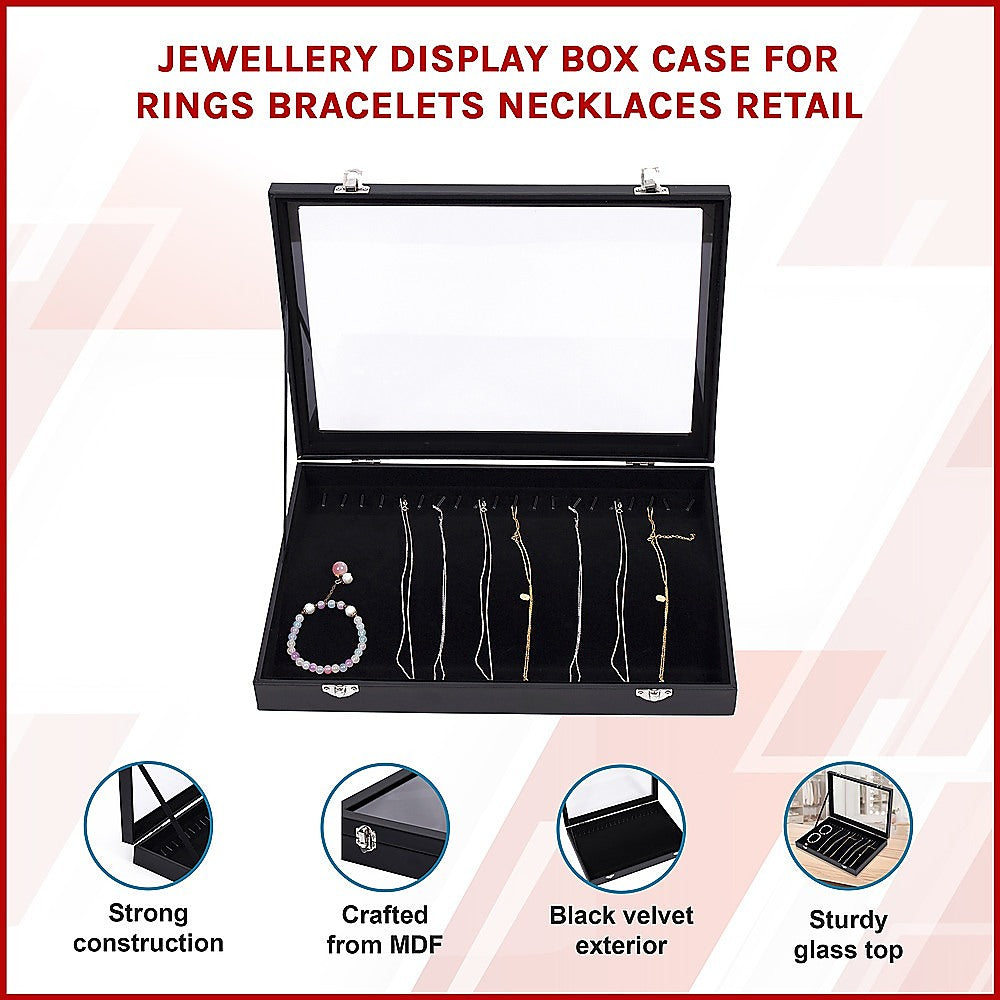 Jewellery Display Box Case for Rings Bracelets Necklaces Retail 3