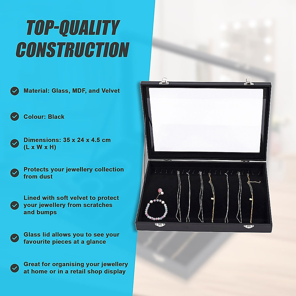 Jewellery Display Box Case for Rings Bracelets Necklaces Retail 11
