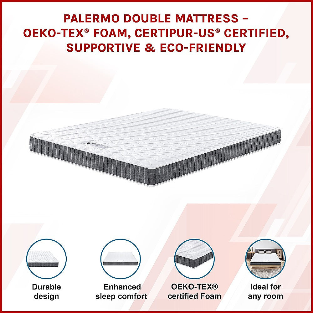PALERMO Queen Memory Foam Mattress - OEKO-TEX® & CertiPUR-US® Certified 3