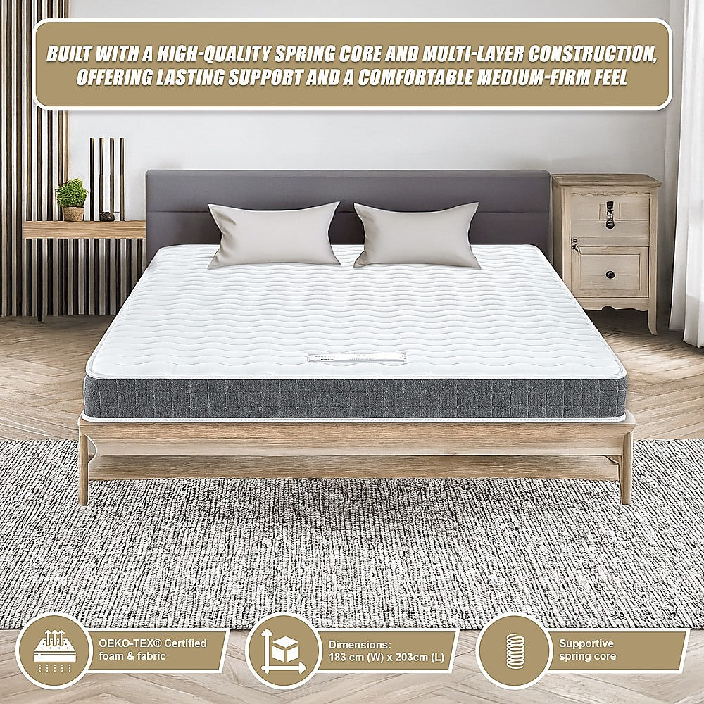 PALERMO King Memory Foam Mattress - OEKO-TEX® & CertiPUR-US® Certified 10
