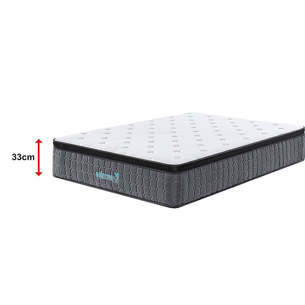 Mattress Double Euro Top Pocket Spring Motion Isolation CertiPUR-US Certified 13