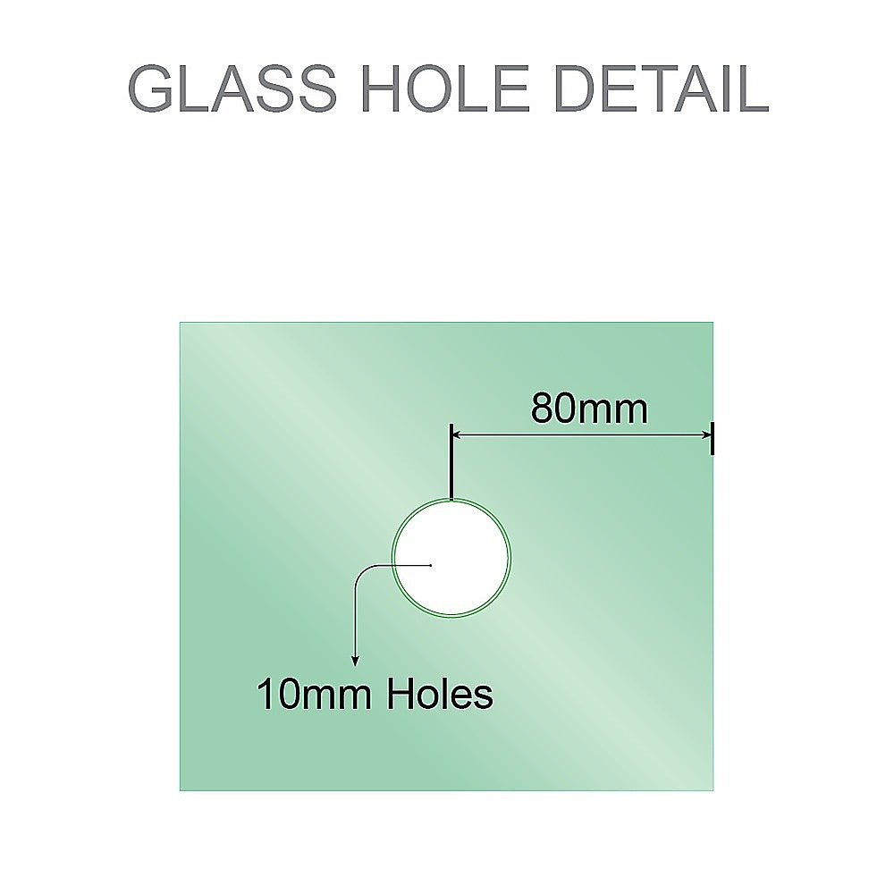 Brass Shower Door Square double pull Handle in Chrome 4