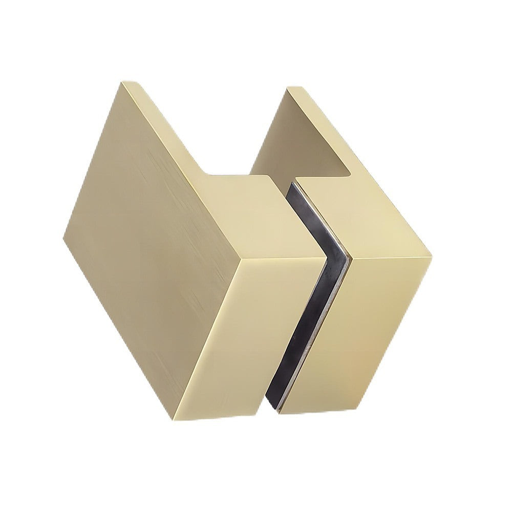 Brass Shower Door Square double pull Handle in Gold 3
