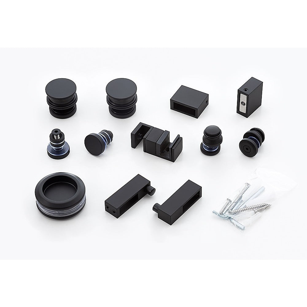 Hardware Accessories for Frameless Glass Sliding Door Shower Screen in Black 3