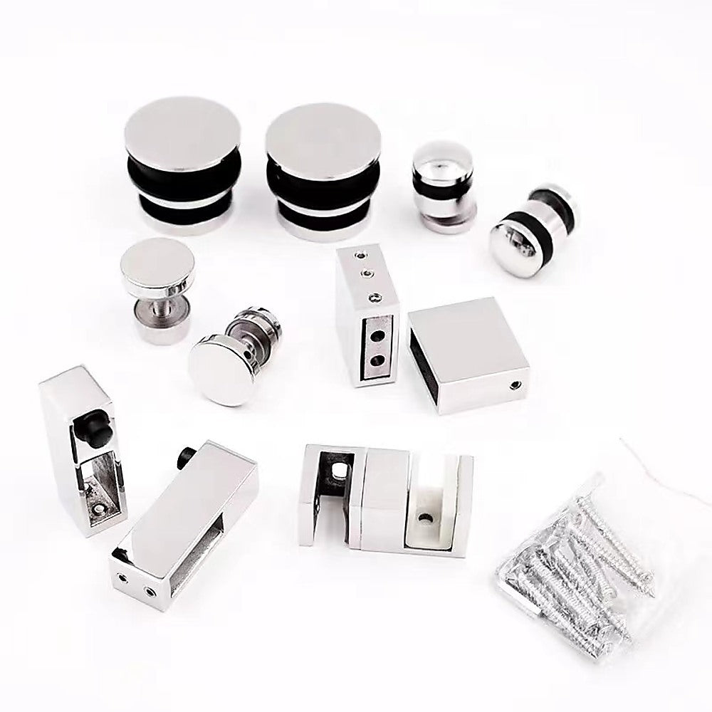 Hardware Accessories for Frameless Glass Sliding Door Shower Screen in Chrome 3